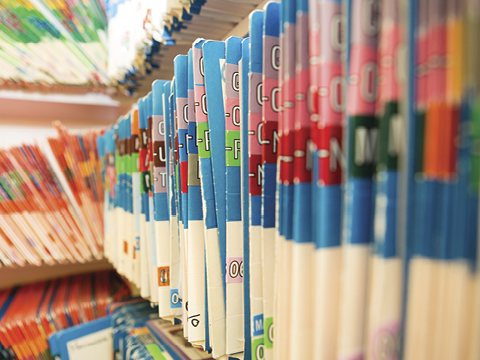 patient chart on shelves